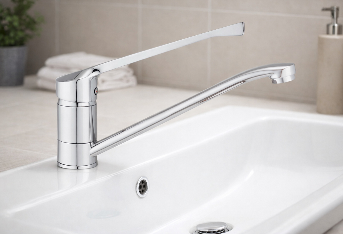 Απεικονίζεται η μπαταρία σε ένα μπάνιο.